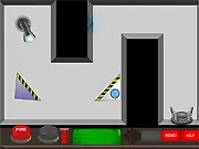 PhysLabs free online puzzle game, bouncing energy ball with shapes, physics-based challenge