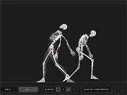 Play Wireframe Skeleton free online, physics ragdoll game, manipulate skeleton limbs funny poses