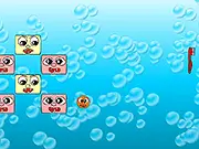 Bathtub Madness free online arcade game screenshot, breaking smiley faces with a ball