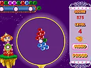 Stick and Spin game screenshot, colored gems spinning on a central wheel in a fast-paced action puzzle game