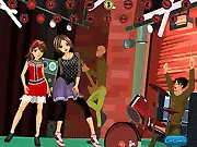 Party Girls Dress Up online game image showcasing fashionable party dresses and accessories