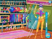 Teen Ski Girl free dress up game online, style ski suit and accessories, winter fashion free online game