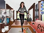 Screenshot of the Light Gray Fashion Collection game showing a female avatar wearing a stylish, monochromatic light gray layered outfit with matching accessories.
