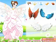 Bird Princess Dress Up free online game, fantasy fashion game, princess with wings and elegant dress, girl game
