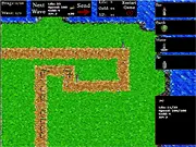 The Fifth Force TD free online tower defense game, strategy map with enemy path and basic towers on PlayArcadeHub