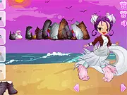 Neko Fashion dress up game online, a cute anime cat girl named Callie with stylish outfits