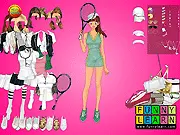 Sue Sport Dress Up free online game | Stylize tennis clothes and sporty wear