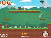 Shadow Adventure free online puzzle platformer game on PlayArcadeHub, featuring a character and its shadow clone.