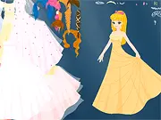 Katelyn Gown Dress Up game online, a woman wearing a beautiful evening gown with a crown and jewelry