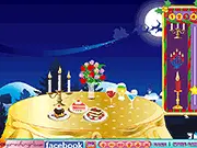 Cozy Christmas Dinner decorating game online free holiday table setting candle lights food