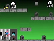 The Cybernator retro platformer game character evading monsters and zombies