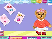 Cute Bears Love Story dress up game, play free online fashion game for kids, styling teddy bears