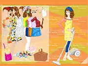 Play Fullhouse Collection free online dress up game, large fashion wardrobe, style combinations