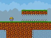 Doug: A Miner Inconvenience free online game, main character dodging obstacles in a dark underground labyrinth on PlayArcadeHub