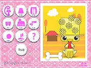 Cute Pets Dress Up online game screenshot - An adorable animal wearing a funny costume and stylish accessories.