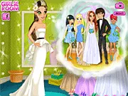 Wedding Dress Try-On free online game, play wedding dress up, pick out beautiful gown, Emily's dream wedding
