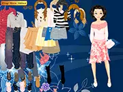 Caileigh School Dress Up game screenshot showing the school girl Caileigh wearing a cute and fashionable school-day outfit.