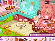 Play Fairy Princess Doll House free online game, decorating a bedroom, kitchen, and backyard for fairy princesses