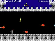 Screenshot of Retro Redux online game, displaying simple pixelated graphics from a mini-game inspired by Atari 2600.