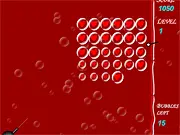 Pop Love Bubbles free online game screenshot showing an arrow aiming at heart-shaped falling balloons