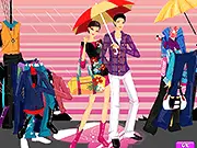 Couple Dresses free online fashion game screenshot showing styled characters