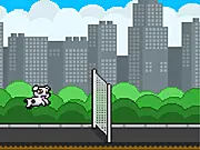 Petscape free online game, play as a cat or dog, endless runner, jump over city obstacles