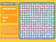 The Chain Reaction free online puzzle game screenshot of expanding circles
