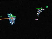 Play QuarkStar Mission Zero free online strategy game, spaceships in an asteroid field.