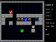 Ledix 2 free online puzzle game, play Ledix 2 free, block smashing puzzle game, guide jewels to the portal, arcade game on PlayArcadeHub