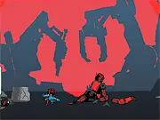 One More Reload free online action shooter game screenshot with explosions and robots