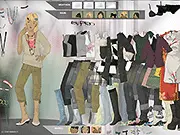 Playing Maxim Fashion Dress Up, choosing a high-fashion outfit for the model in a free online game