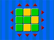 Rubix free online puzzle game screenshot showing a grid of colored squares and a target design pattern to be matched
