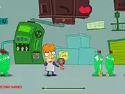 Candy Beasts free online shooting game, blasting different candy mobs to earn coins and upgrade weapons