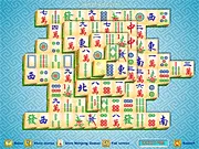 Play OK Mahjong 2 free online. Screenshot of the tile-matching puzzle game layout.