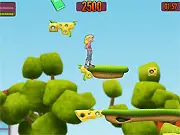 Zig Zap free online arcade game character collecting a book while dodging enemies