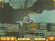 Moto Tomb Racer free online bike adventure game collecting artifacts and avoiding traps