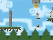 Play The Lost Statues of Gold free online - Trajectory puzzle game with gold coin and totems on PlayArcadeHub