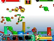 Ion Frenzy: Black Saga free online arcade game screenshot showing the player's entity consuming energy ions against a dark, starry background on PlayArcadeHub