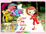 Sporty Little Girl free online dress up game featuring athletic and casual clothes