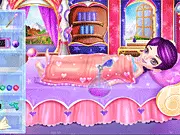 The Little Magician Learning Magic free online game key art showing a cheerful young wizard in a classroom setting with a magic wand and books.
