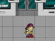 Word On The S7R337 free online RPG game screenshot showing a character sneaking through a neighborhood street at night
