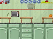 Play Hungry Insects free online puzzle game, dropping blocks to guide bugs to food