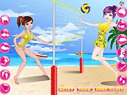 Beach Volley Dress Up free online fashion game where you choose stunning bikini outfits