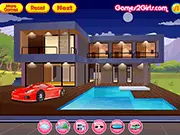 Free online design game Modern Summer House Design to decorate a modern holiday home
