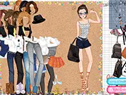 Chic Mommy Fashion Dress-Up online game featuring a stylish mother trying on different outfits and accessories