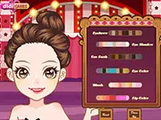 Magician Girl Dress Up game screenshot, girl wearing a stage outfit, play free online fashion game