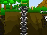 Safari Leaf Adventure free online game, showing a character searching jungle pits to rescue animals in an exotic environment