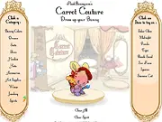 Play Carrot Couture Dress Up free online game, dress up the bunny game, cute animal fashion game, bunny in costumes and accessories
