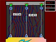 Detonation game screenshot showing electric charges and a sequence of keys to press, free online reflex game on PlayArcadeHub