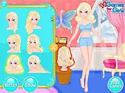 Ice Fairy Elsa Dress Up free online game featuring a winter princess with wings
